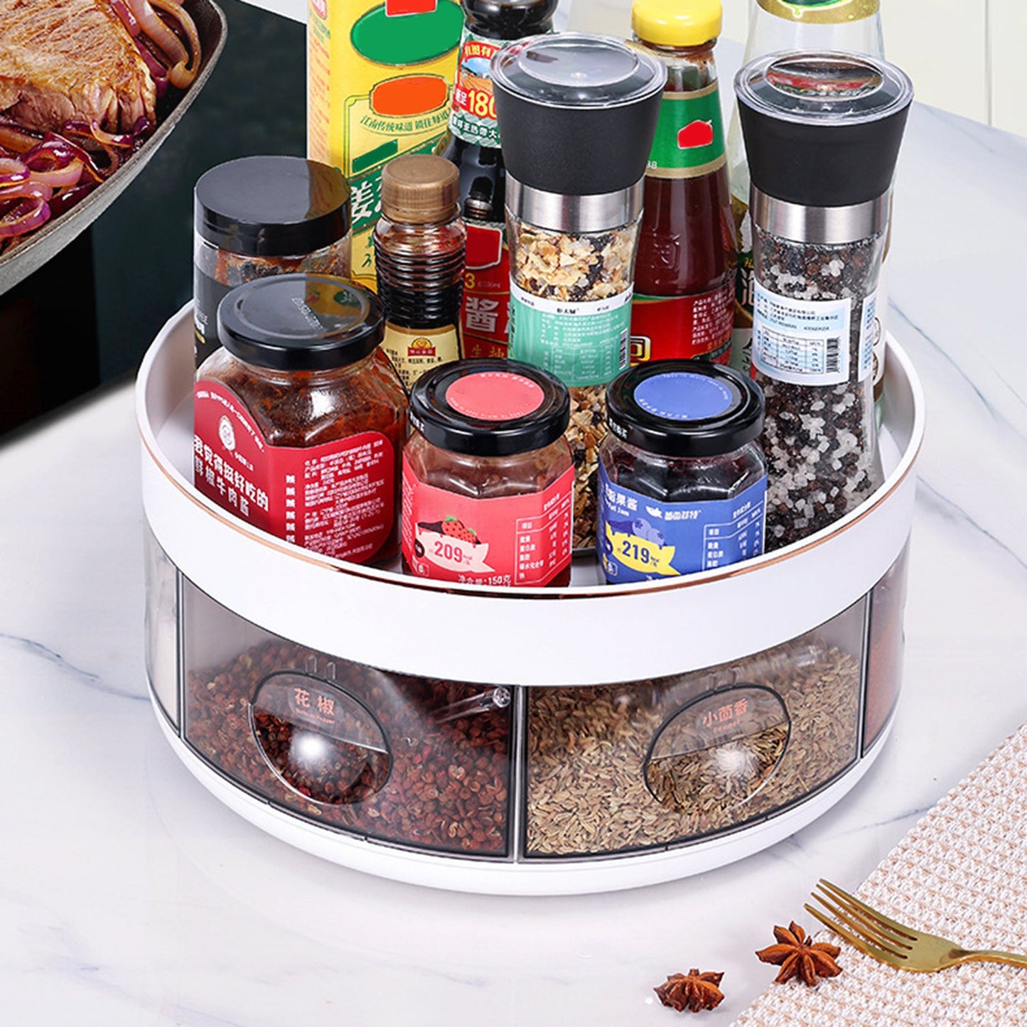 Rotating Kitchen Organizer
