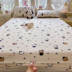 Soft Cotton Kitty  Bedsheet(90x200cm)