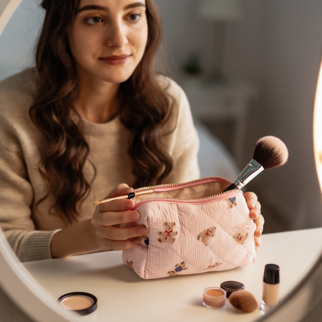Cute Bear Makeup Pouch