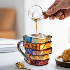 Painted Book Mug