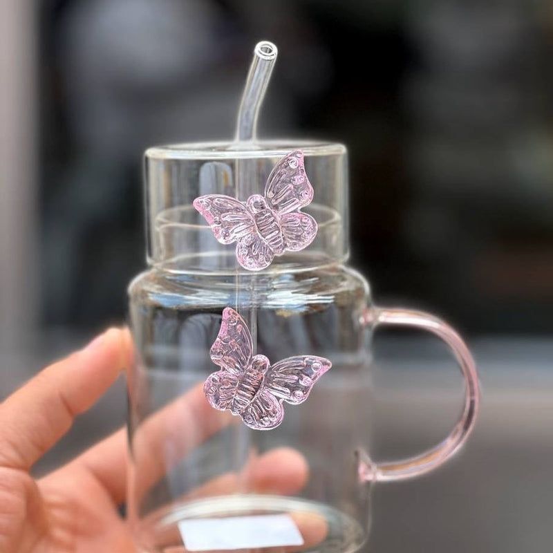 Butterfly Glass Cup