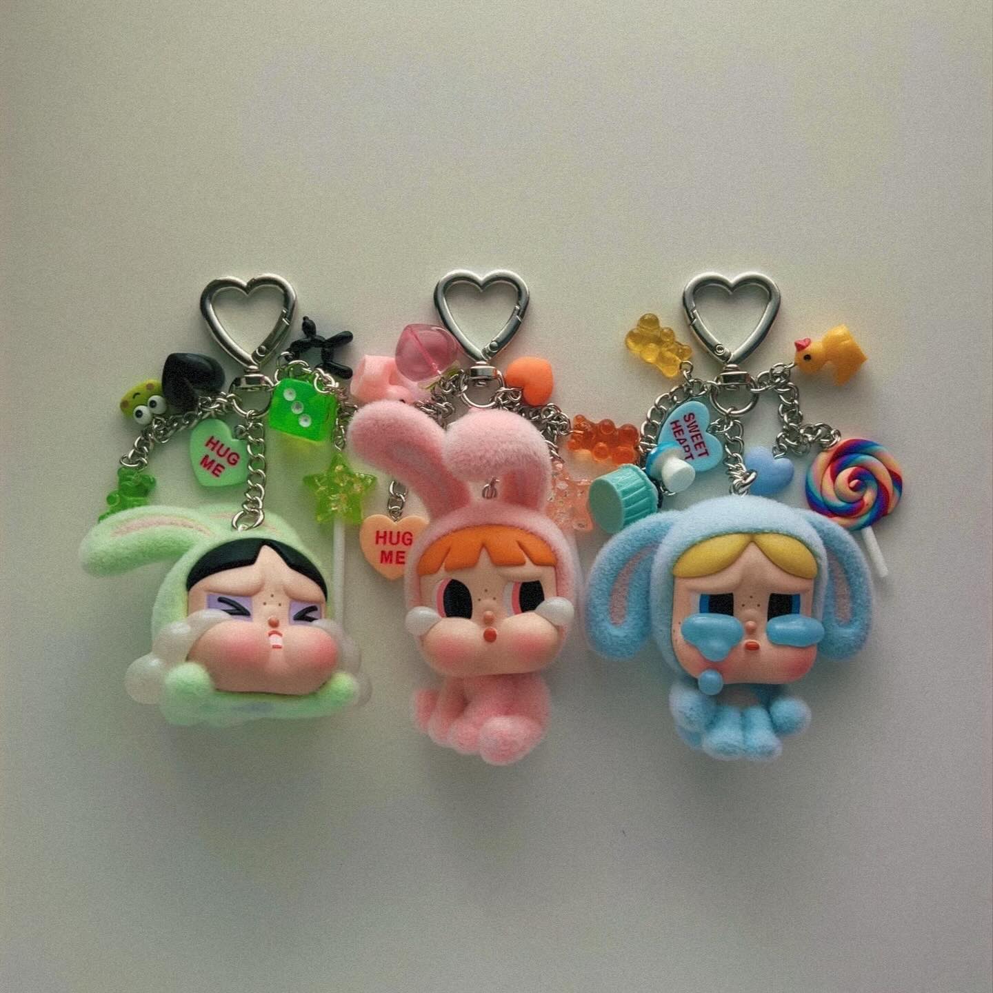 Powerpuff Girls Keychain – Iconic Trio Design