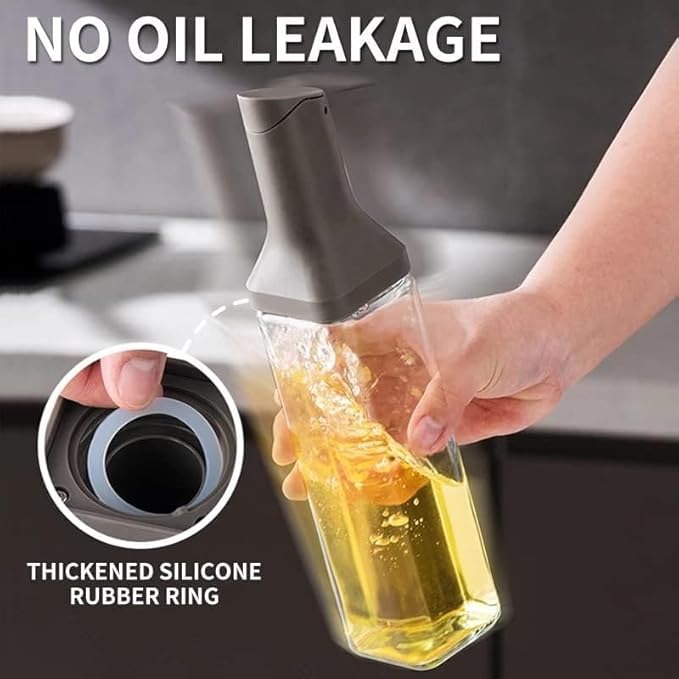 Oil Dispensers Glass Bottles – Ergonomic Silicone Grip