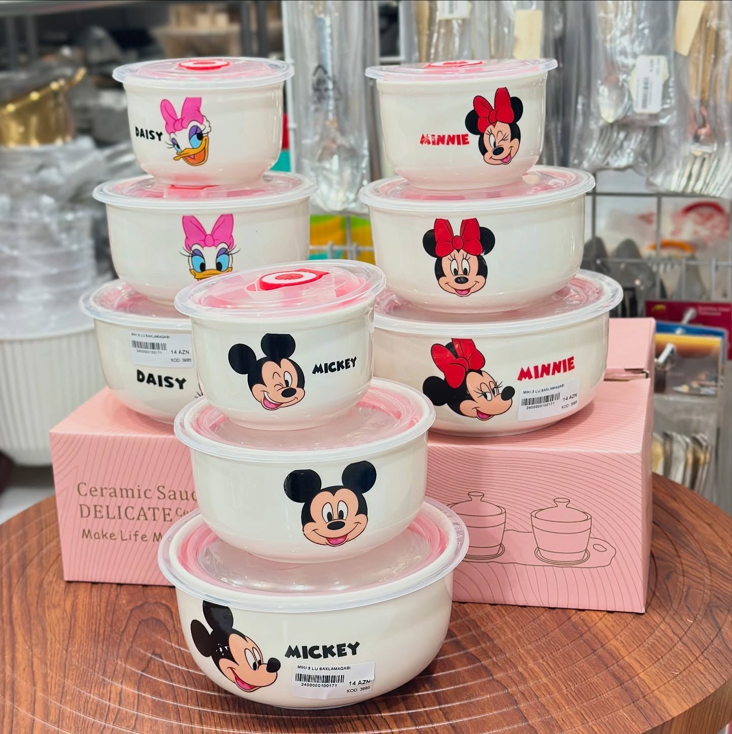 Mickey Storage Containers – Microwave Safe Ceramic Bowls