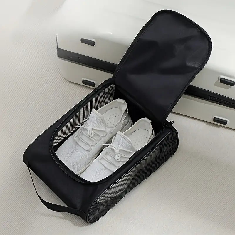 Portable Mesh Shoe Bag – Smart Shoe Storage