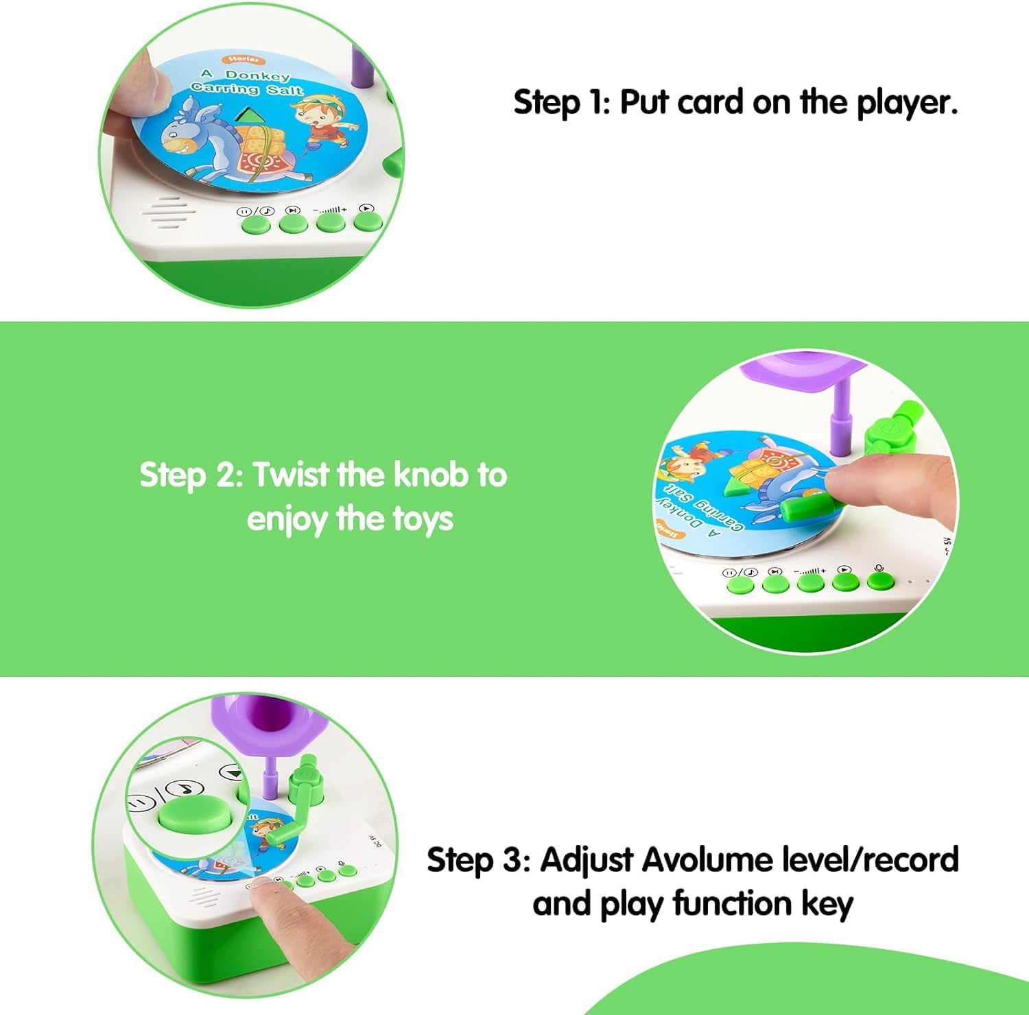 Kids Gramophone Music Player – Supports musical growth