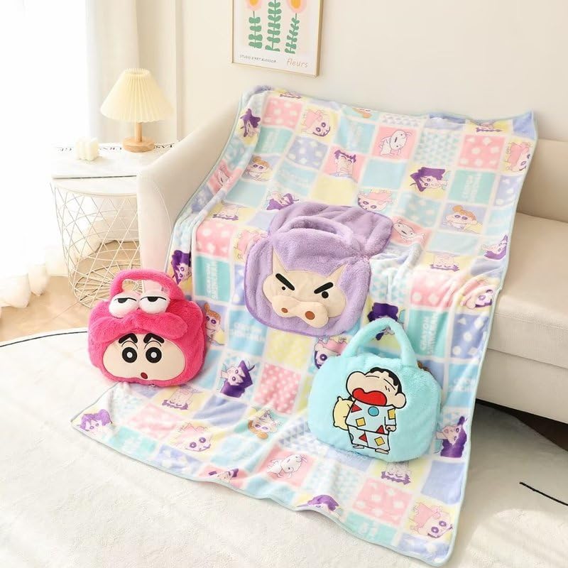 Shinchan Portable Strap Blanket – Great Gift for Shinchan Fans