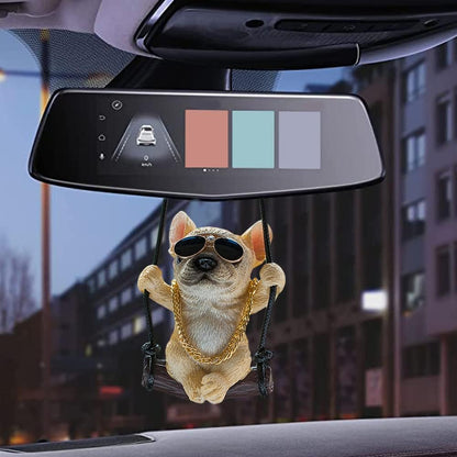 Dog Car Pendant Interior