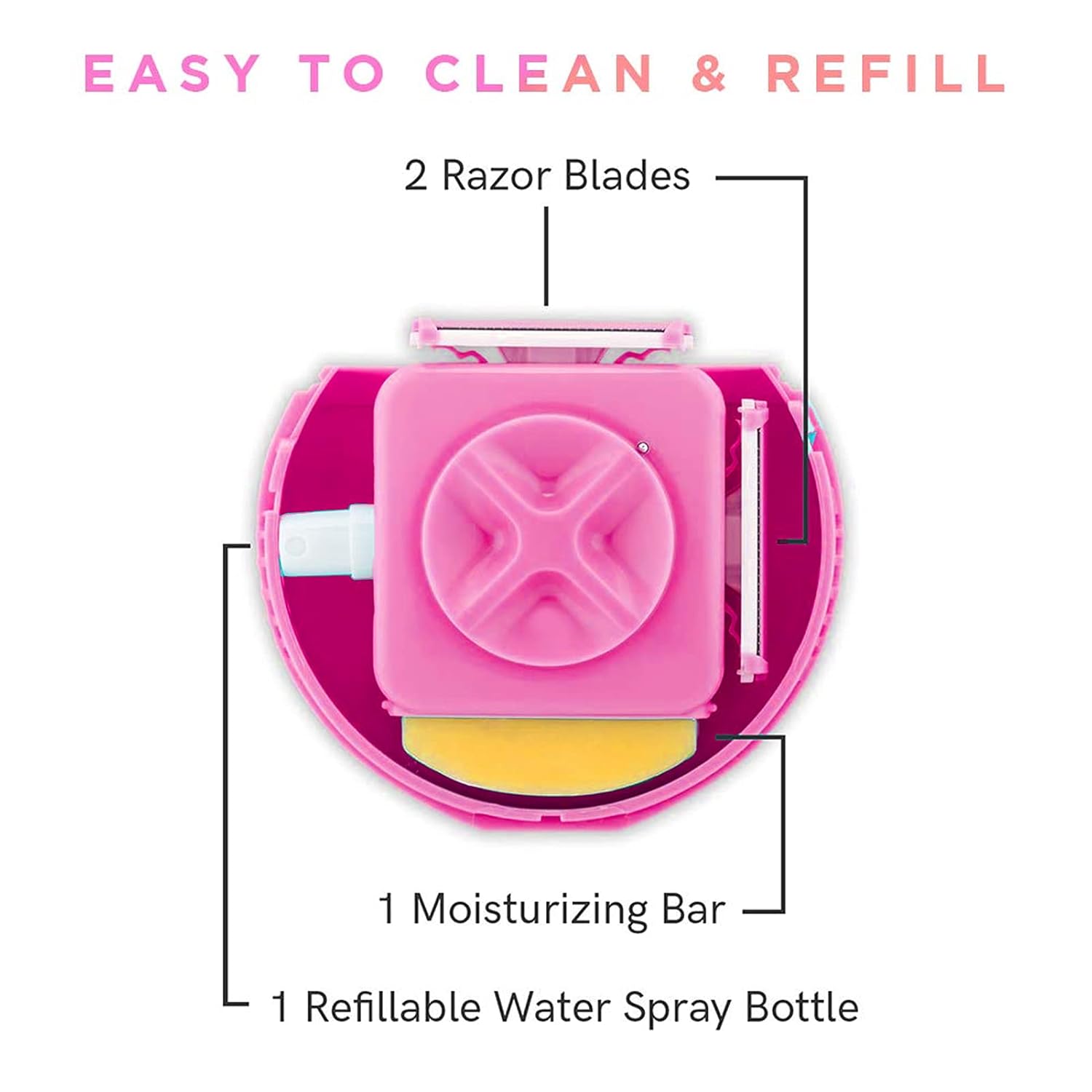 3-in-1 Travel Razor – Triple-Blade Razor