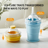 Folding Silicone Ice Cup with Straw