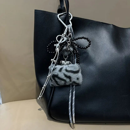 Leopard Print Keychain