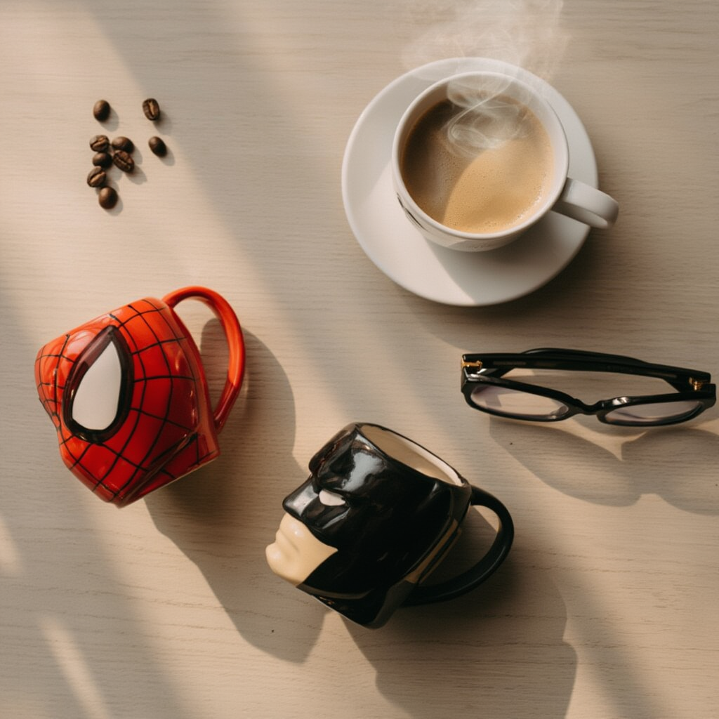 Comic Face Ceramic Cup – Perfect for Home & Office Use
