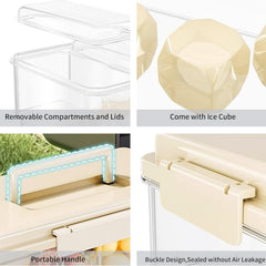 Portable Snackle Box with Ice Pack