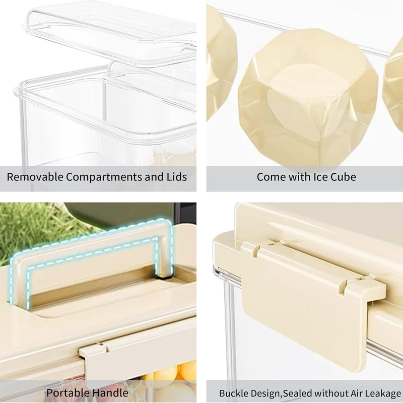 Portable Snackle Box with Ice Pack