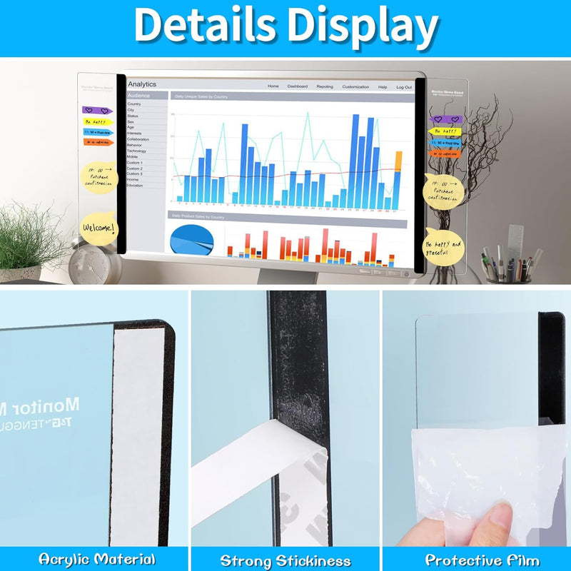 Monitor Memo Board (Pack of 2 pieces)