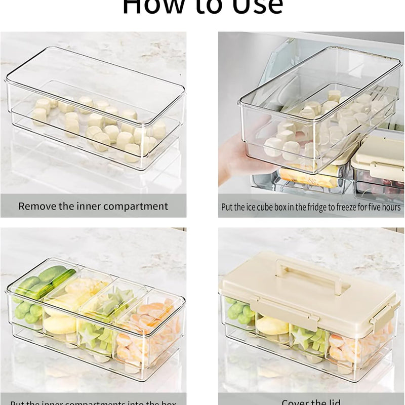 Portable Snackle Box with Ice Pack