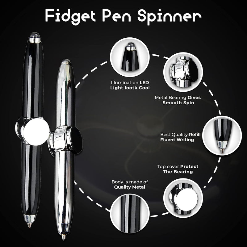 LED Fidget Spinner Pen