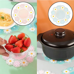 Flower Design Silicone Coasters