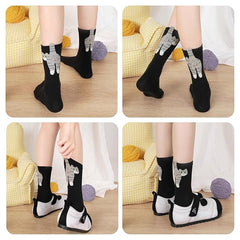 3D Cat Balls Sock