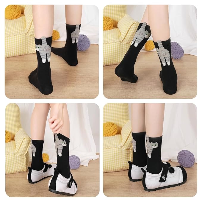 3D Cat Balls Sock