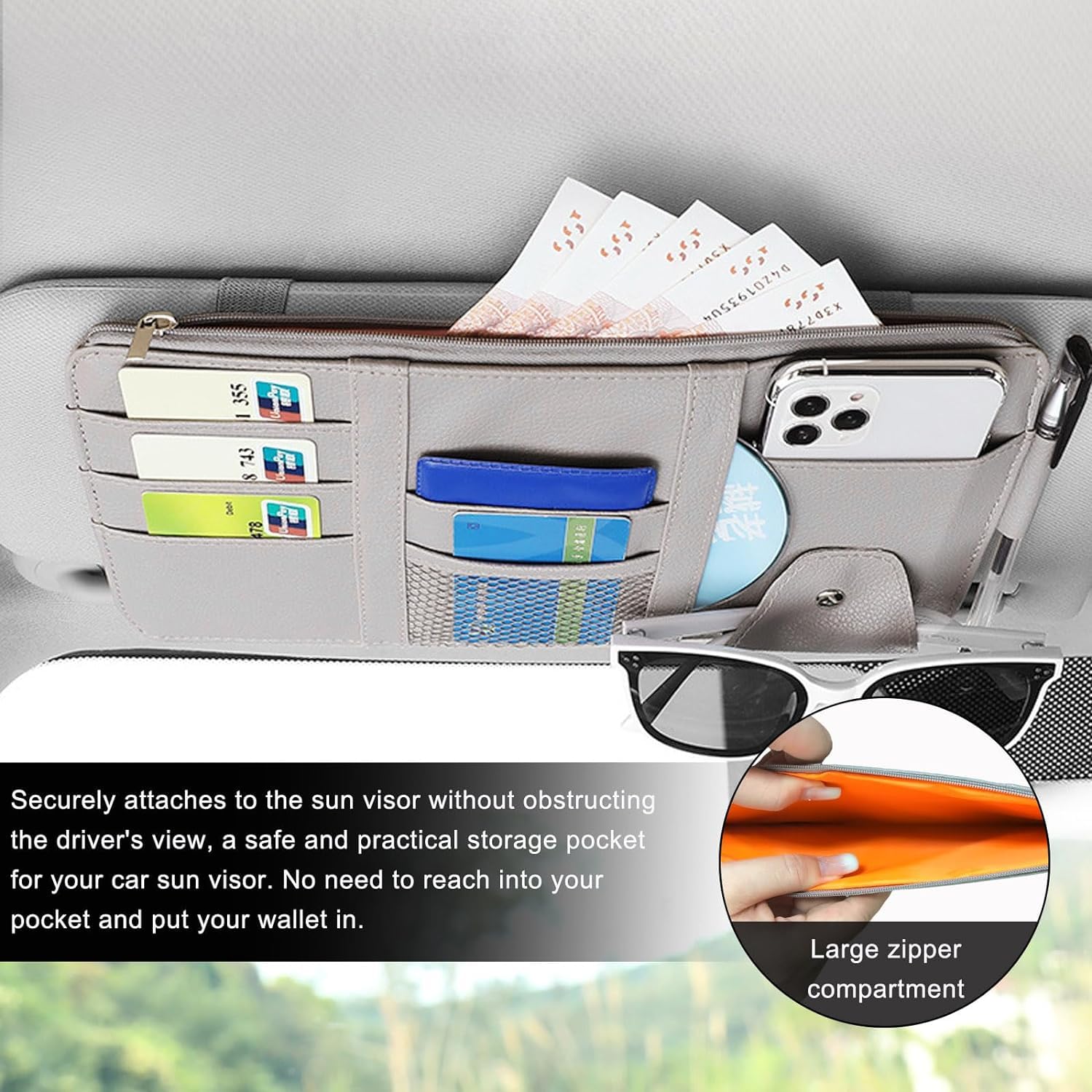 Car Sun Visor Organizer – Hassle-Free Installation