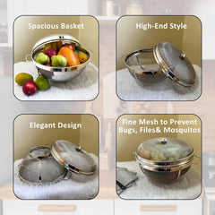 Steel Mesh Basket with Lid