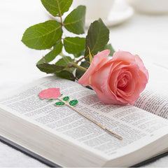 Metal Rose Book Mark