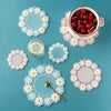 Flower Design Silicone Coasters