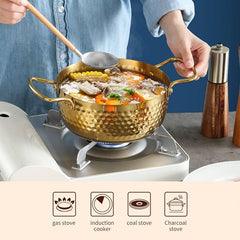 Hammered Cooking Pot with Lid