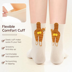 3D Cat Balls Sock