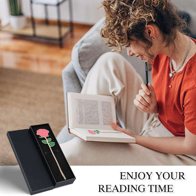 Metal Rose Book Mark