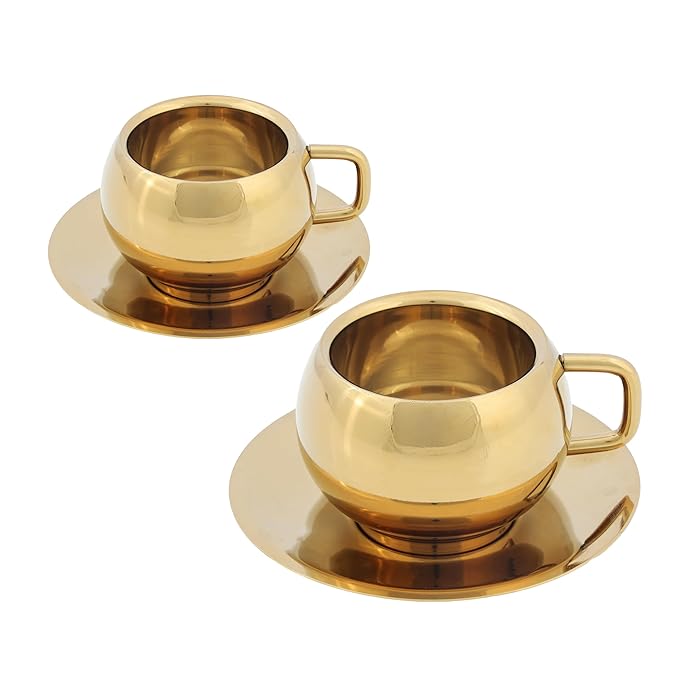 Gold Accent Cup Set