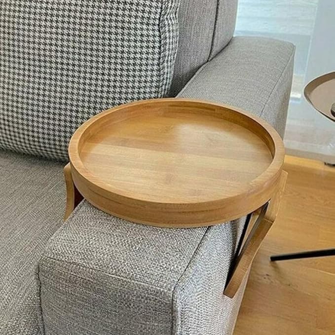 Bamboo Sofa Tray – Sturdy Wood Construction