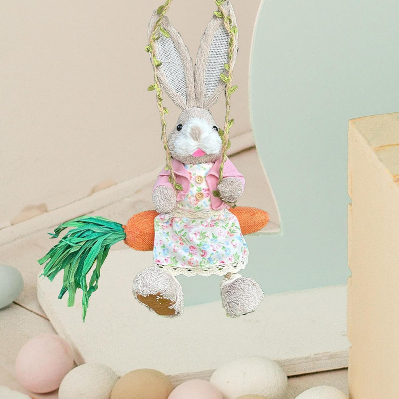 Easter Bunny Swing Ornament