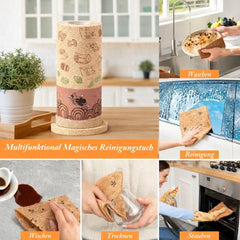 Wood Fiber Reusable Cleaning Towel