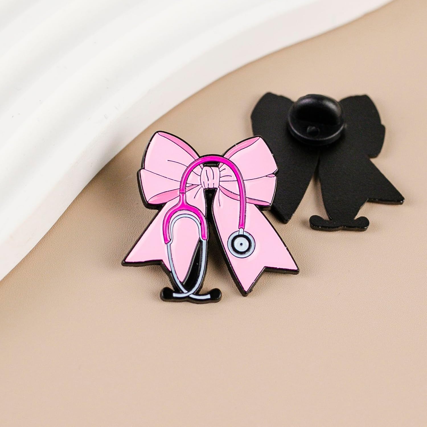 Pink Bow Brooch – Stylish Accessory