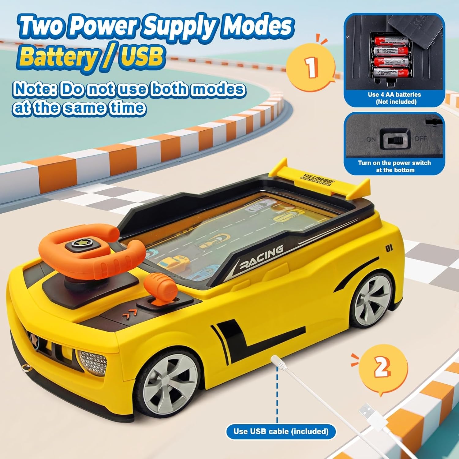Racing Adventure Car Toy – Bright LED Lights