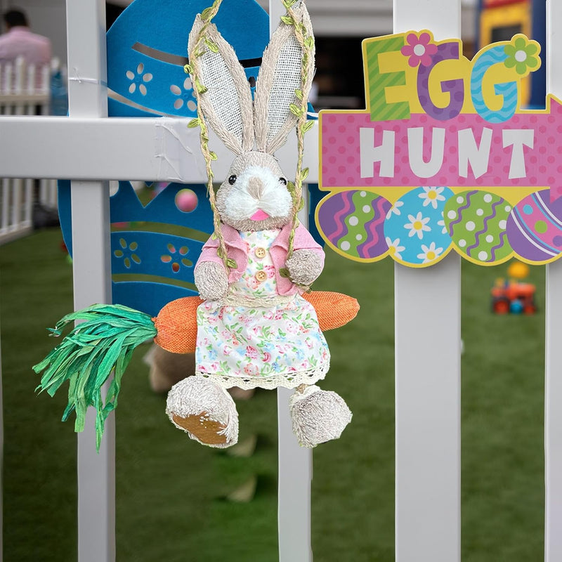 Easter Bunny Swing Ornament
