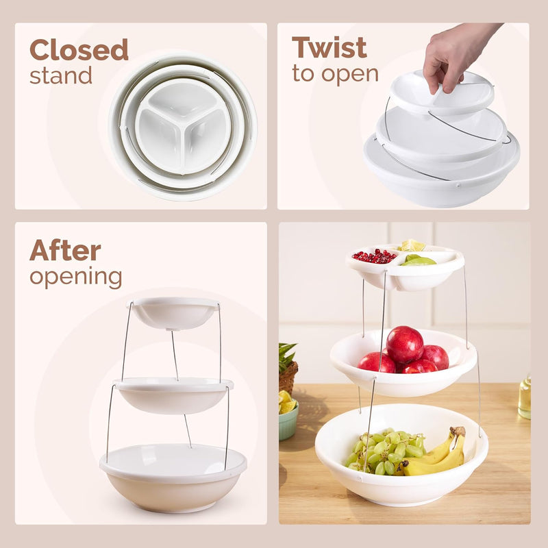 3 Layer Foldable Fruit Stand