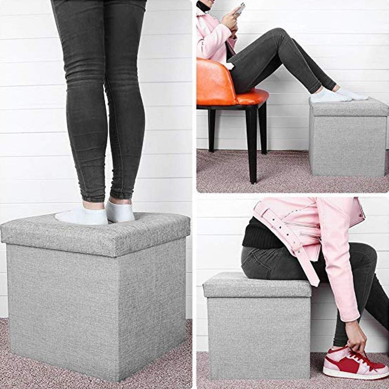 Foldable Storage Stool Cube