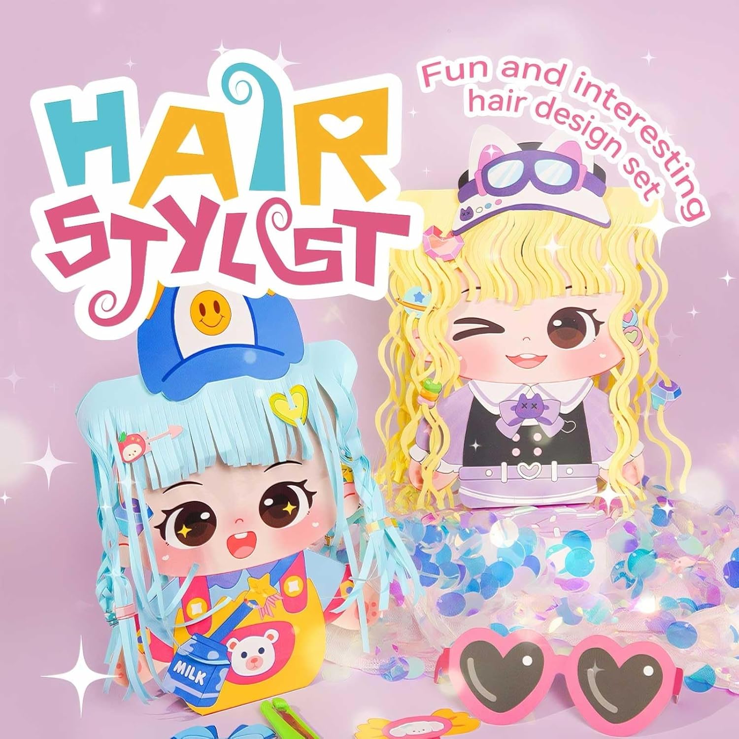 Creative Haircut Craft Kit – Perfect Gift for Kids Ages 3–8