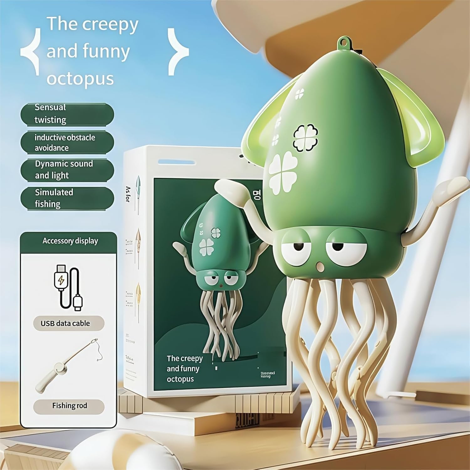Dancing Octopus Toy – Automatic Obstacle Avoidance