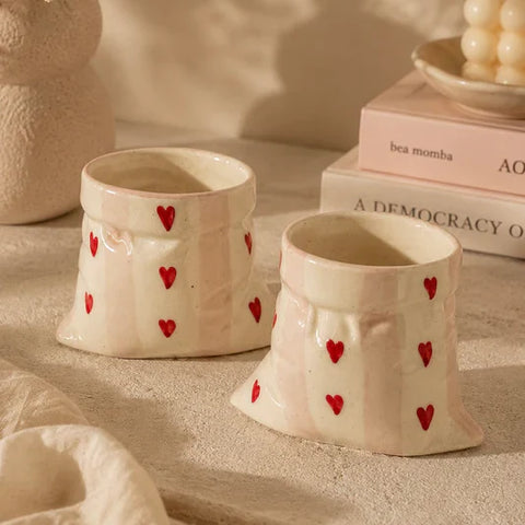 Pouch Shaped Ceramic Mug