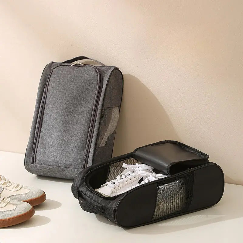 Portable Mesh Shoe Bag – Spacious Compartments