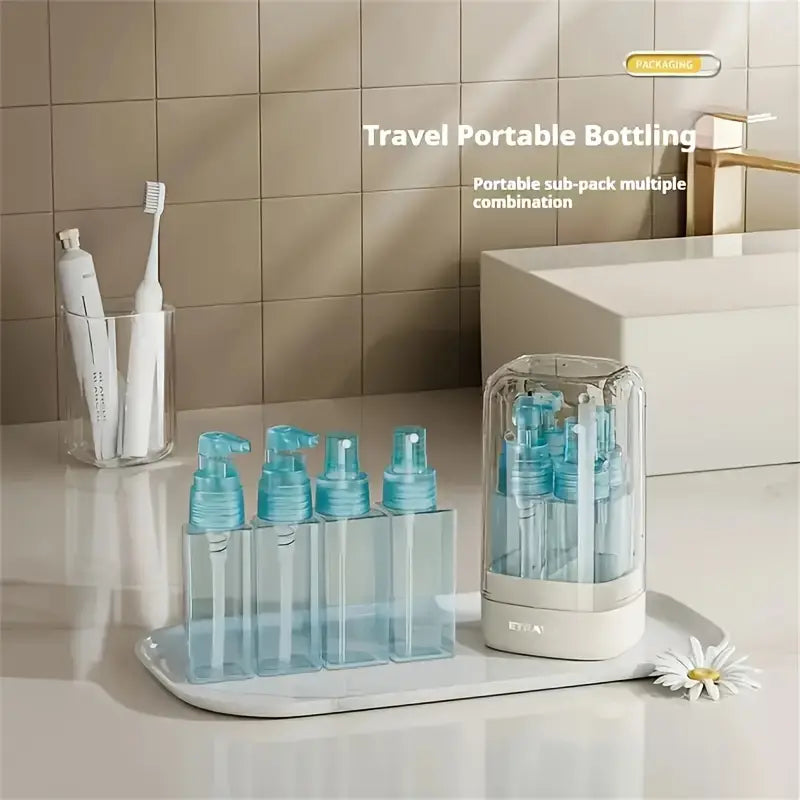 4 in 1 Travel Bottle Set – Customizable & Refillable