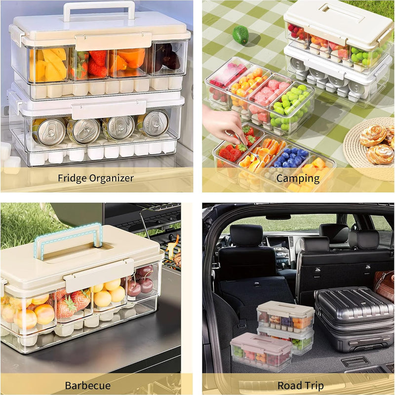 Portable Snackle Box with Ice Pack