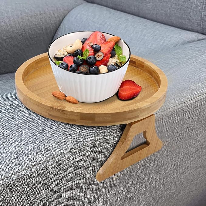 Bamboo Sofa Tray – Innovative Foldable Stand Design
