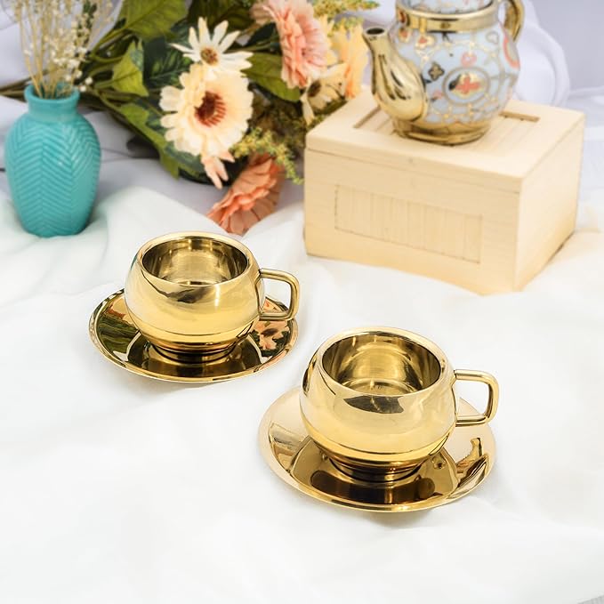 Gold Accent Cup Set
