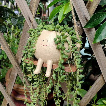 Cute Swing Smiling Face Planter