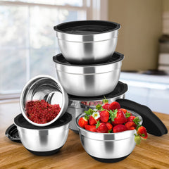 Mixing Bowls Set with Lids 6-Piece
